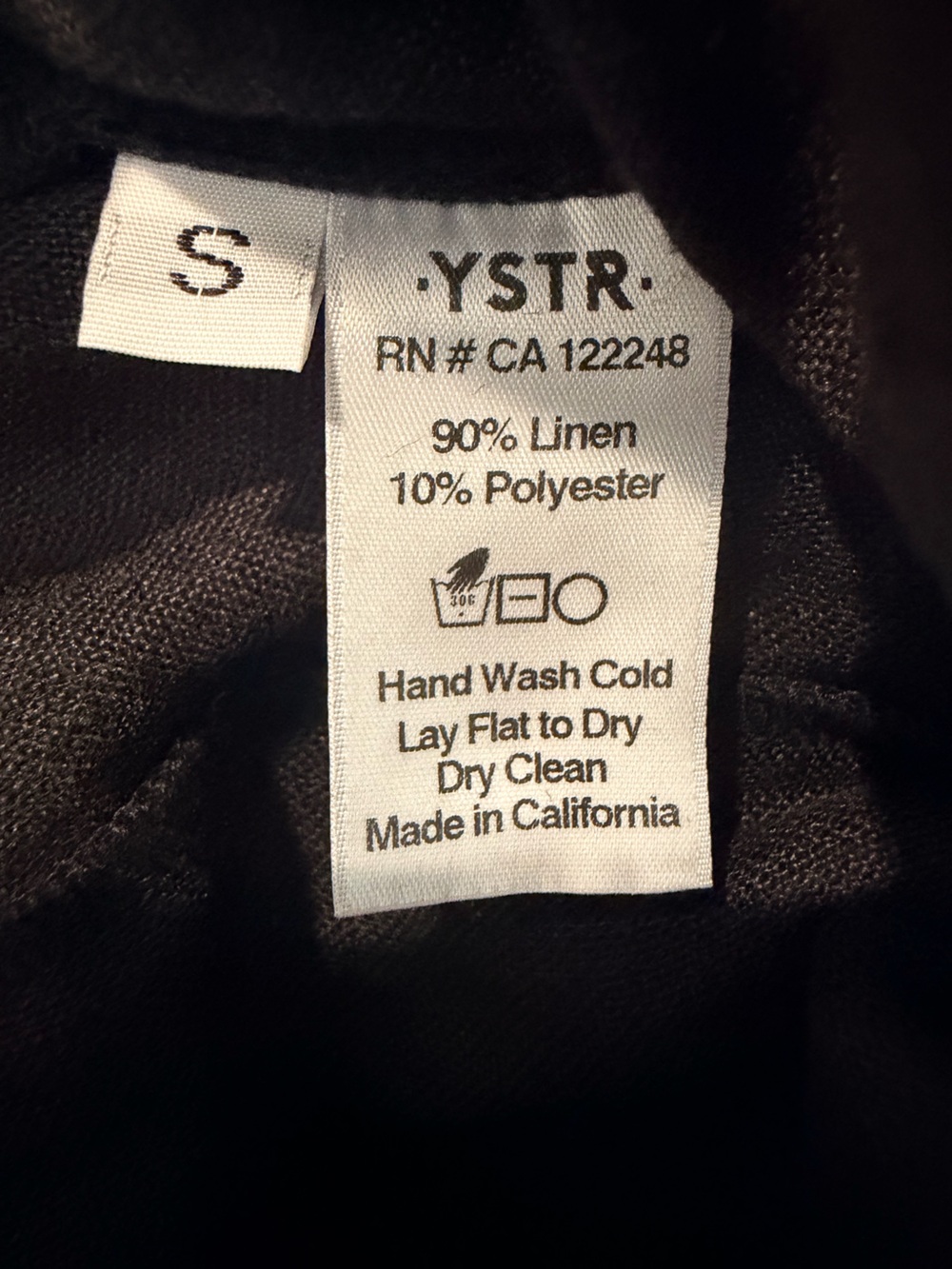 YSTR Lou Linen Jumpsuit Black Small - Picture 4 of 7